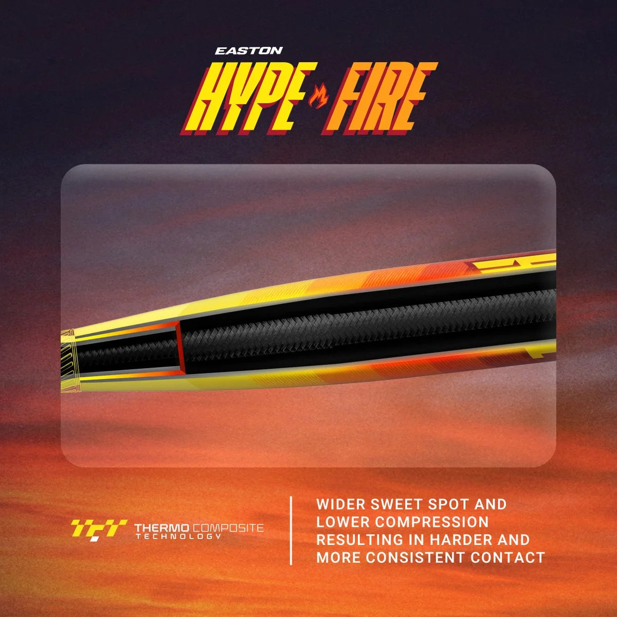 2024 EASTON HYPE FIRE (-10) USSSA BASEBALL BAT