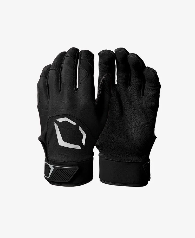 EVOSHIELD STANDOUT BATTING GLOVES- BLACK