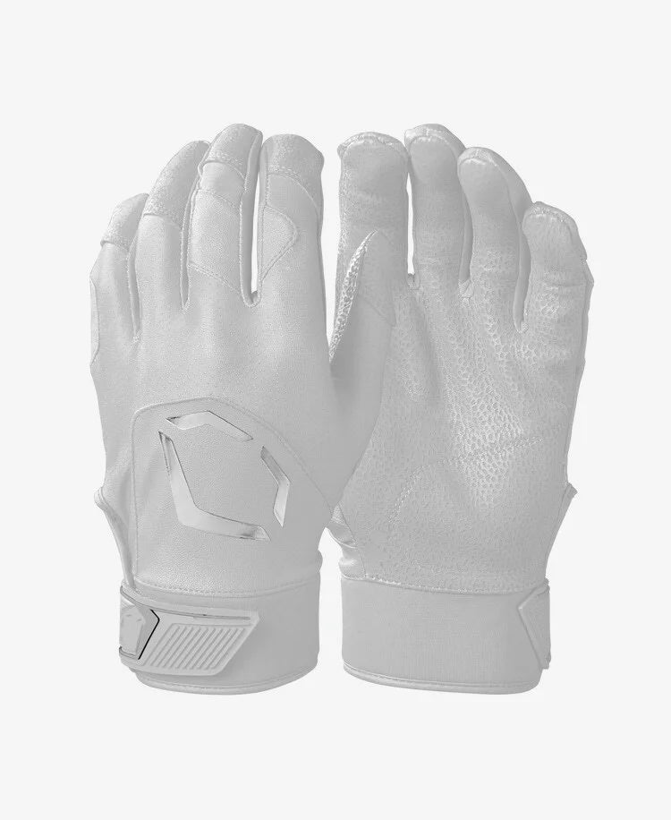 EVOSHIELD STANDOUT BATTING GLOVES - WHITE