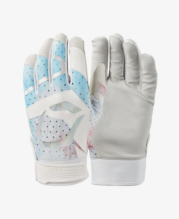 EVOSHIELD DAZE BATTING GLOVES- TEAM WHITE