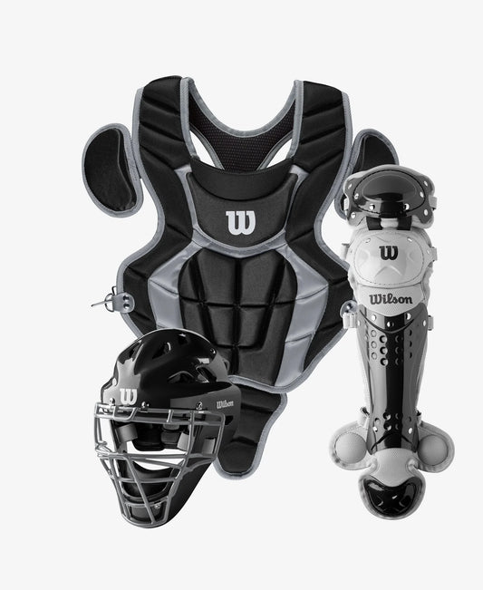 Wilson C200 YOUTH CATCHER'S GEAR KIT - BLACK