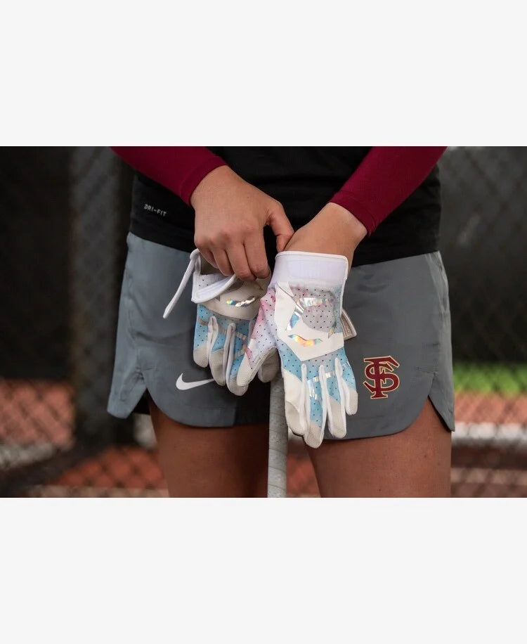 EVOSHIELD DAZE BATTING GLOVES- TEAM WHITE